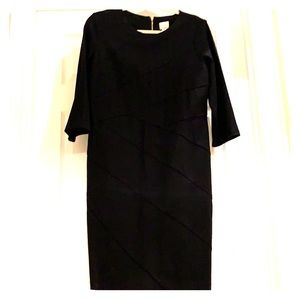 Chico’s long  3/4 sleeve black cocktail dress